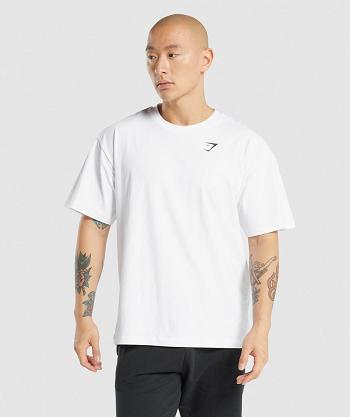 Gymshark Essential Oversized T Shirts Herr Vita | SE 3782NWY